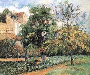 Camille Pissarro Pang plans Schwarz orchards oil